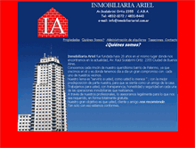 Tablet Screenshot of inmobiliariariel.com.ar